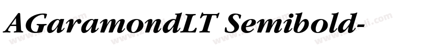 AGaramondLT Semibold字体转换